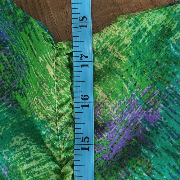 EUC Colorful sheer swim coverup - Picture 6 of 7